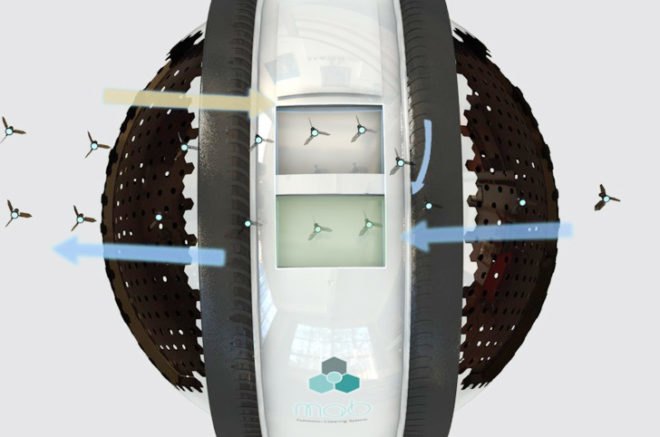 MAB Flying Mini-Robot Cleaners, MAB automated cleaning system, green gadgets, green appliances, Adrian Perez Zapata, Columbian designers, MAB flying cleaner, Electrolux Design Lab Competition, green gadgets Electrolux, RoboBees