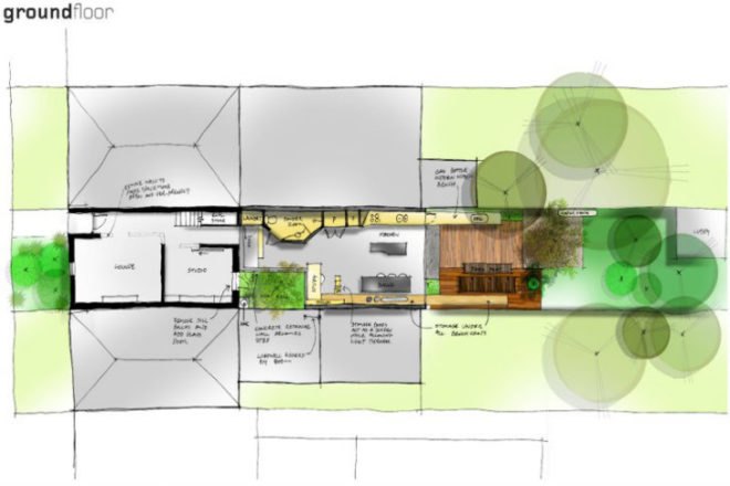 Moor Street, Andrew Maynard Architects, green renovation, solar passive design, photovoltaics, green addition, victoria