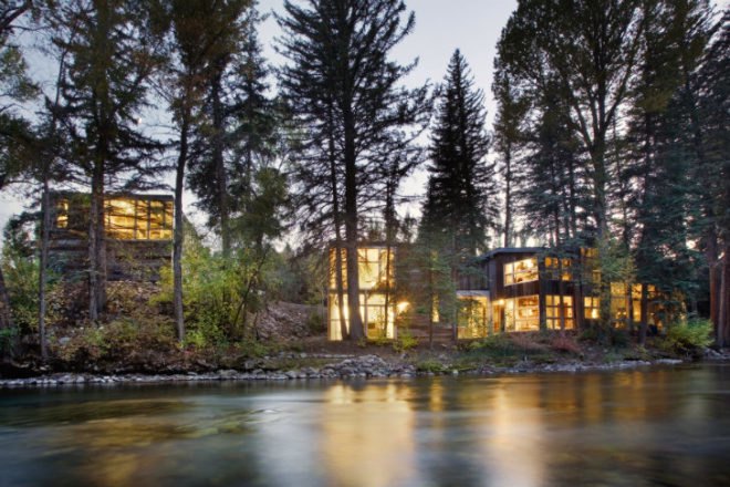 Piampiano Residence, Studio B Architects, mountain home, reclaimed wood, green home, woody creek, aspen, colorado