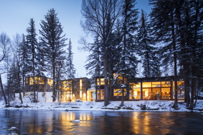 Piampiano Residence, Studio B Architects, mountain home, reclaimed wood, green home, woody creek, aspen, colorado