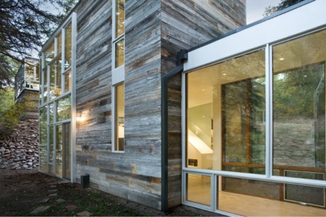 Piampiano Residence, Studio B Architects, mountain home, reclaimed wood, green home, woody creek, aspen, colorado