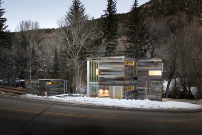 Piampiano Residence, Studio B Architects, mountain home, reclaimed wood, green home, woody creek, aspen, colorado