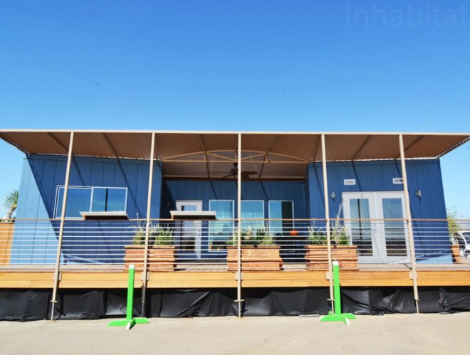 Radiant House, Santa Clara, Solar Decathlon, SD2013, DoE Solar Decathlon, Irvine, California, DoE Architecture Competition, green design, sustainable design, eco-design, solar power, clean tech, green tech, renewable energy, drought-resistant plants, bamboo, energy-efficiency, daylighting, Net Zero Energy, Prefabricated Solar Homes, Solar-powered prefab homes, architecture competition, EV charging station, ChargePoint EV Station, Photovoltaic Array, natural materials, recycled materials