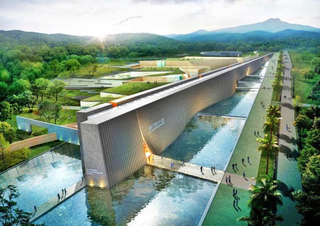 natural ventilation, solar-path CFD simulations, wind-path CFD simulations, Jeju island formation, Sky-Pond, Mother's Garden, Seulmundae Halmang Museum, story of Seulmundae Halmang, Jeju island mythology, Jeju island legends, Samoo Architects & Engineers, Jeju Stone Park,