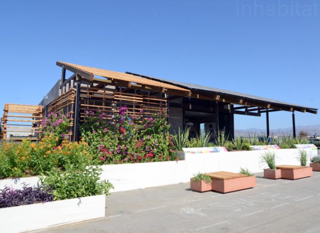 SHADE House, DoE Solar Decathlon, Department of Energy, intercollegiate architecture competition, ASUNM, Solar Decathlon, Solar Decathlon 2013, 2013 Solar Decathlon, DoE Solar Decathlon, green design, sustainable design, eco-design, Irvine, California, ASU, University of New Mexico, desert living, desert homes, prefab solar homes, solar-powered prefab home, PHX Renews, eco-design, solar energy, solar innovation, solar power, renewable energy, clean tech, green tech, rainwater capture, home cooled with melting ice, drought-resistant flora, DoE architecture competition