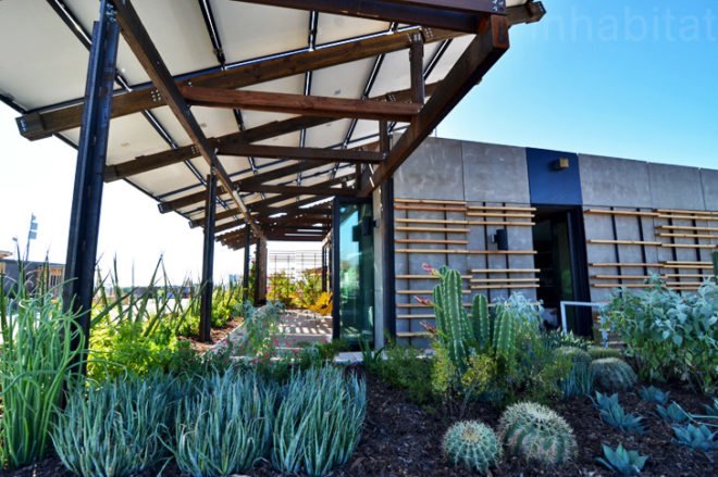 SHADE House, DoE Solar Decathlon, Department of Energy, intercollegiate architecture competition, ASUNM, Solar Decathlon, Solar Decathlon 2013, 2013 Solar Decathlon, DoE Solar Decathlon, green design, sustainable design, eco-design, Irvine, California, ASU, University of New Mexico, desert living, desert homes, prefab solar homes, solar-powered prefab home, PHX Renews, eco-design, solar energy, solar innovation, solar power, renewable energy, clean tech, green tech, rainwater capture, home cooled with melting ice, drought-resistant flora, DoE architecture competition