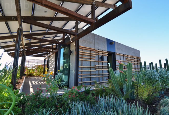 SHADE House, DoE Solar Decathlon, Department of Energy, intercollegiate architecture competition, ASUNM, Solar Decathlon, Solar Decathlon 2013, 2013 Solar Decathlon, DoE Solar Decathlon, green design, sustainable design, eco-design, Irvine, California, ASU, University of New Mexico, desert living, desert homes, prefab solar homes, solar-powered prefab home, PHX Renews, eco-design, solar energy, solar innovation, solar power, renewable energy, clean tech, green tech, rainwater capture, home cooled with melting ice, drought-resistant flora, DoE architecture competition