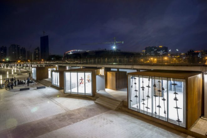 Shanghai West Bund Biennial, Schmidt Hammer Lassen, shanghai, temporary pavilion, pavilion, daylighting, art, architecture