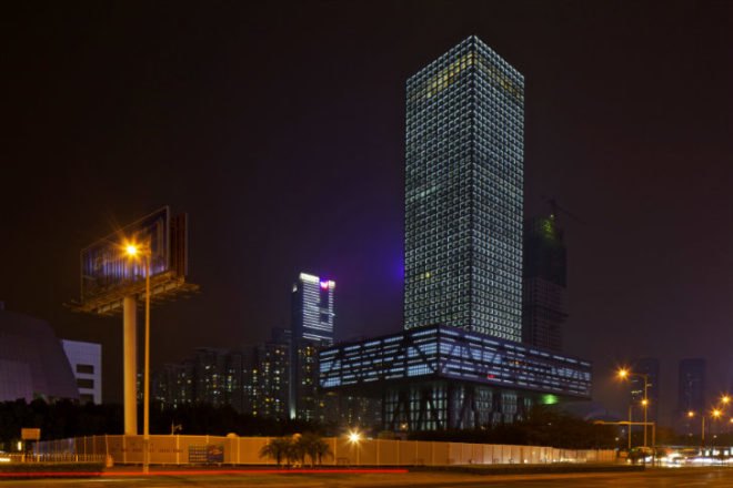 Shenzen Stock Exchange, OMA, shenzen, eco tower, green building, green tower, green roof, china,