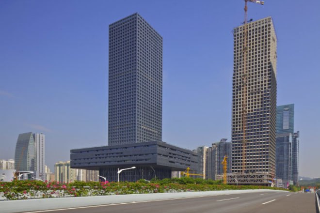 Shenzen Stock Exchange, OMA, shenzen, eco tower, green building, green tower, green roof, china,