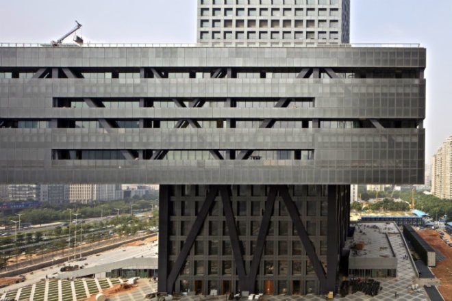 Shenzen Stock Exchange, OMA, shenzen, eco tower, green building, green tower, green roof, china,