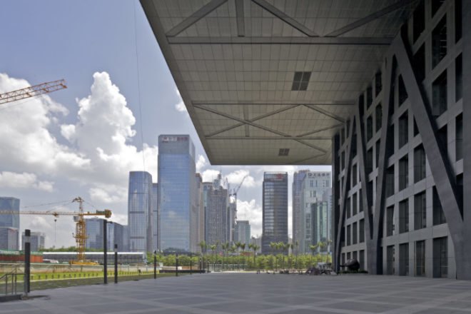 Shenzen Stock Exchange, OMA, shenzen, eco tower, green building, green tower, green roof, china,