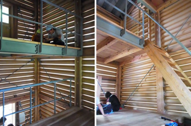 Paper Tube House, Paper Tubes, Recycled, Renewable, Residence, Modular, Forest Hut, Shigeru Ban, Japan, Yakushima Island, mountains, outdoors, nature, cardboard