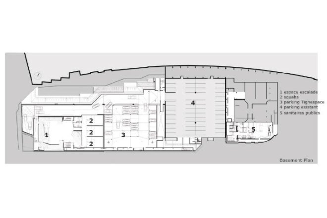 Tignespace, Atelier Plexus Architectes, SG Architecte, green roof, sports center, athletic center, tignes, france,