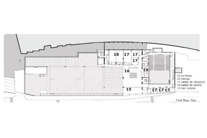 Tignespace, Atelier Plexus Architectes, SG Architecte, green roof, sports center, athletic center, tignes, france,