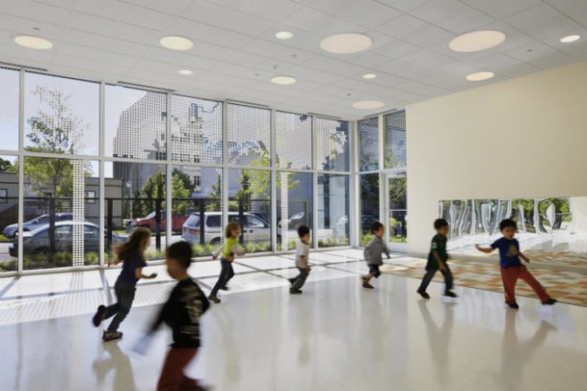 U of C Early Childcare Learning Center, daycare center, Ross Barney Architects, chicago, leed gold, daylighting