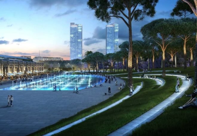 Valencia's Central Park Project, Gustafson Porter, Kathryn Gustafson, Borgos Pieper, urban design, Spain, high speed railway,