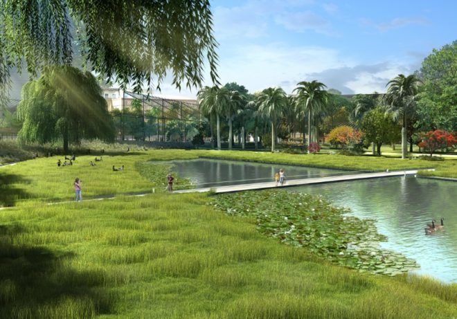 Valencia's Central Park Project, Gustafson Porter, Kathryn Gustafson, Borgos Pieper, urban design, Spain, high speed railway,