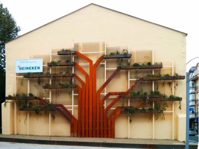Vertical Tree Garden, Urbanarbolismo, unusualgreen, vertical garden, Vitoria-Gasteiz, spain,