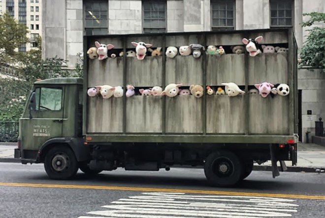 banksy, banksy art, banksy new york, banksy ny, sirens of the lambs, banksy sirens of the lambs, street art nyc, banksy in nyc, where is banksy, meat industry