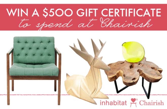 chairish, charish.com, pre-owned furniture, vintage furnishings, mid-century modern furniture, midcentury modern furniture, modern design, second hand furniture, second hand designer furniture, where to buy second hand designer furniture, where to buy second hand furniture, vintage furniture online, green furniture, free stuff, win a $500 gift certificate to chairish, chairish giveaway, giveaways, furniture giveaways, design furniture discounted, designer lamps, designer chairs, designer, sofas, designer tables, green furniture