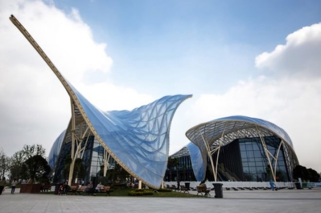 China flower expo 2014, lab architecture studio, wujin, chinese architecture, competition, art and science pavilion, sustainable design,