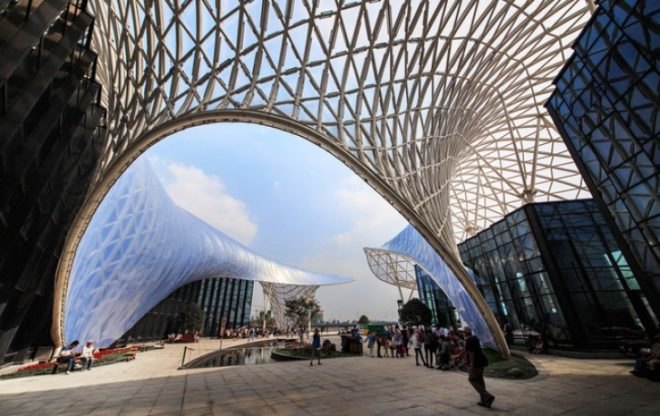 China flower expo 2014, lab architecture studio, wujin, chinese architecture, competition, art and science pavilion, sustainable design,