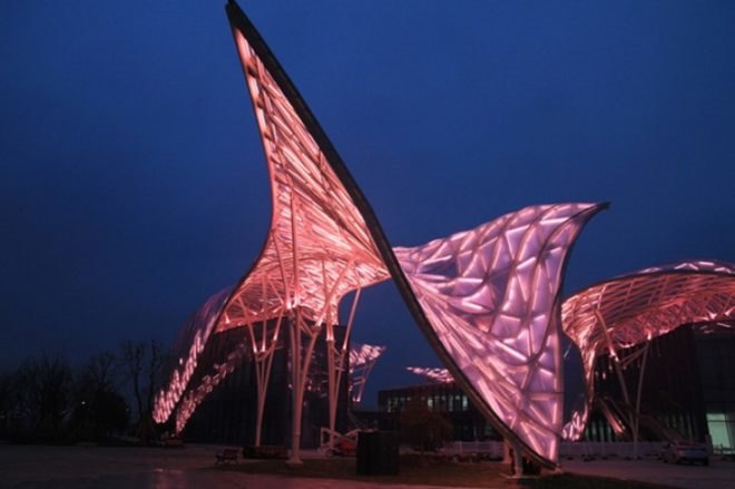China flower expo 2014, lab architecture studio, wujin, chinese architecture, competition, art and science pavilion, sustainable design,