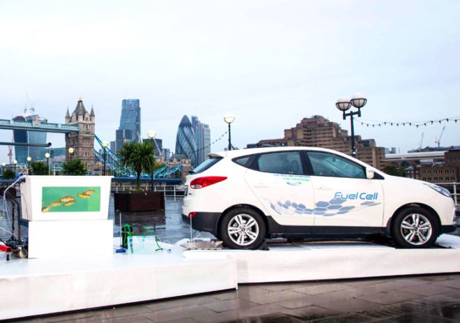 hyundai, hyundai fuel cell, hyundai fuel cell farm, hydrogen, fuel cell car, fuel cell vehicle, hydrogen fuel cell technology, london, zero emissions vehicle, farm, aquaponics, hydroponics