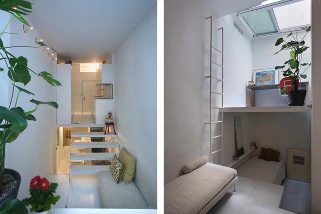 mycc, tiny home, Minimalist Pad 100M3, Spain, natural light, white cube apartment, Tiny Homes, Architecture, Daylighting