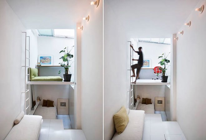 mycc, tiny home, Minimalist Pad 100M3, Spain, natural light, white cube apartment, Tiny Homes, Architecture, Daylighting