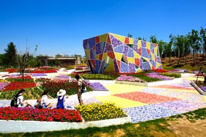 Casanova + Hernandez Architects, Ceramic Museum and Mosaic Park, Jinzhou, 2013 Jinzhou World Landscape Art Expo, World Landscape Art Expo, mosaic, porcelain, Longquan porcelain, mosaic garden, porcelain museum, ceramics museum