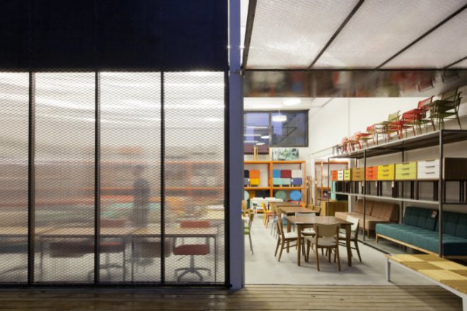 Fernando Jaeger Store, Superlimao Studio, São Paulo, green renovation, furniture, store, adaptive reuse, green furniture