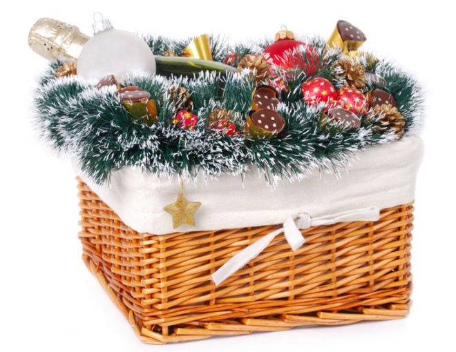 Gift basket, holiday gift basket, breakfast food basket, food gift