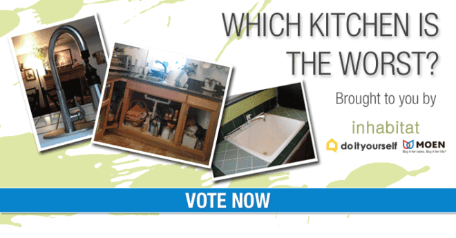 eco-friendly faucets, eco-friendly kitchen, faucets with sensors, green faucets, green kitchen, inhabitat competition, inhabitat contest, moen, Moen MotionSense faucet, MotionSense, MotionSense faucet, Project Kitchen Upgrade, touch-free faucet, Ways to Green Your Kitchen