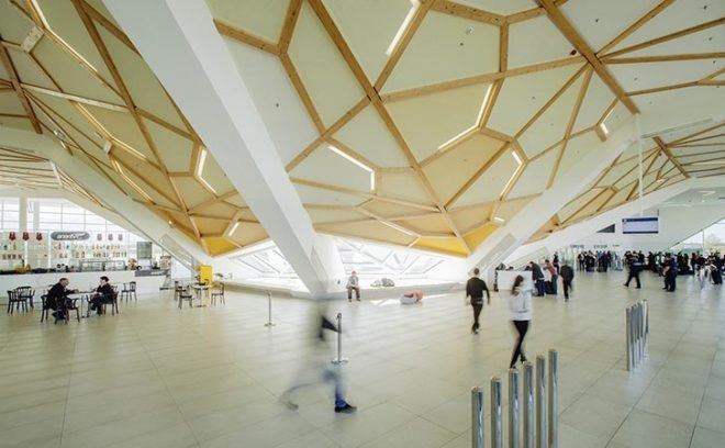 kutsai international airport, unstudio, georgia airport, ben van berkel, transparent terminal, airport like old railway station, lobby of georgia, pulsing tower, glowing tower, kutsai airport tower, radiative cooling and heating, shade strategies, hybrid lowe pressure ventilation, gray water, recycling at kutsai airport