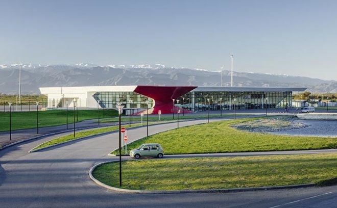 kutsai international airport, unstudio, georgia airport, ben van berkel, transparent terminal, airport like old railway station, lobby of georgia, pulsing tower, glowing tower, kutsai airport tower, radiative cooling and heating, shade strategies, hybrid lowe pressure ventilation, gray water, recycling at kutsai airport