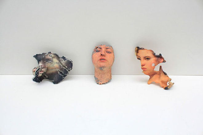 green design, eco design, sustainable design, Lorna Barnshaw, 3d printed face, 3d scanned face, 3d printed art, 123d Catch, Cubify
