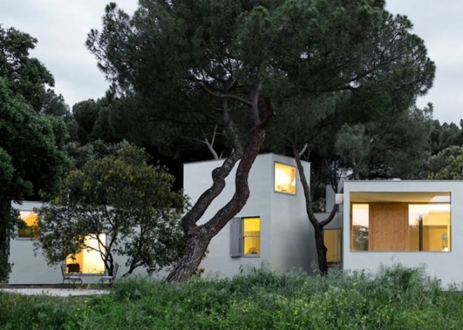 FRPO, FRPO Architects, MO House, Rodriguez & Oriol Architecture, Spanish landscape, cross-laminated wood, timber panels, white-painted timber, timber house, single-family home, site-specific architecture,