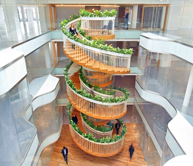 green design, eco design, sustainable design, Paul Cocksedge, Living Staircase, vertical garden, Ampersand London, living garden
