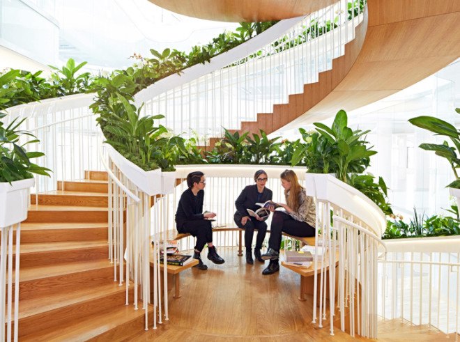 green design, eco design, sustainable design, Paul Cocksedge, Living Staircase, vertical garden, Ampersand London, living garden