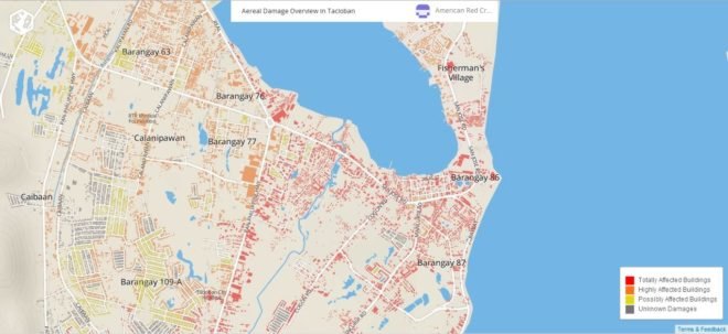 Red Cross, map, interactive map, storms, superstorms, natural disasters, typhoons, Philippines, Haiyan, destruction, cities,