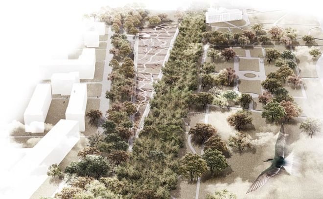 meccanoo, meccanoo architecten, royal lazienki museum, warsaw, poland, michael van Gessel, delva landscape architects, jojko nawrocki architekci, royal baths, garden of the 21st century, exhibition pavilion, landscape architecture
