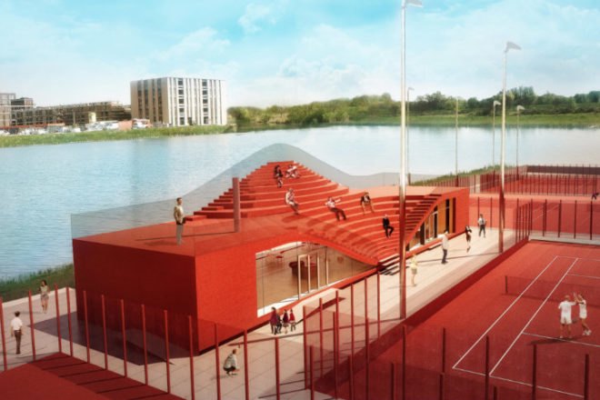 The Couch, MVRDV, ijburg, tennisclub ijburg, energy efficient design, amsterdam, tennis club