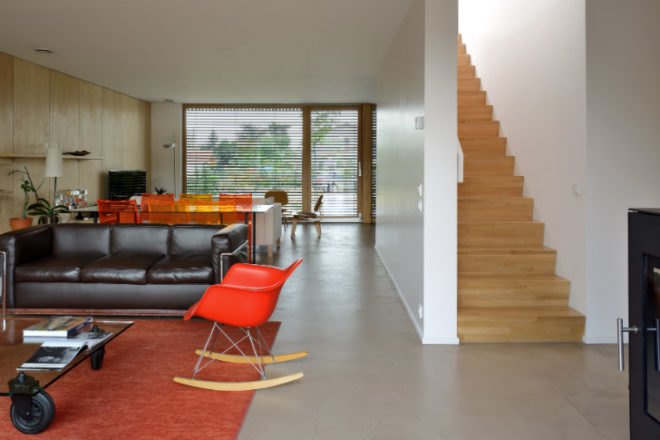 Villa B, tectoniques architectes, bioclimatic house, eco house, energy efficient house, sedum roof