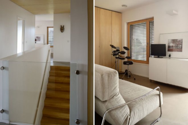 Villa B, tectoniques architectes, bioclimatic house, eco house, energy efficient house, sedum roof