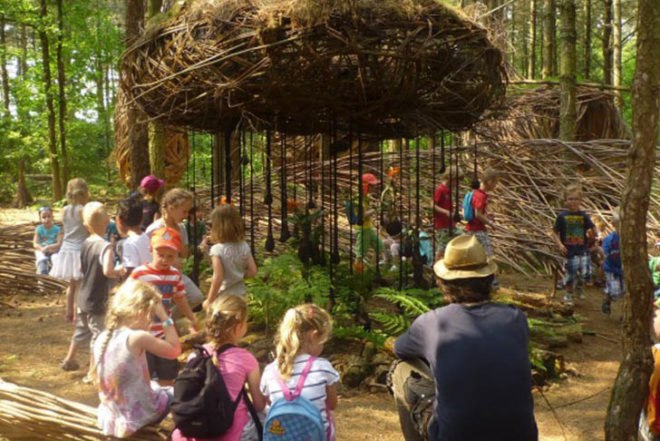 The Willowman, Dutch land artist, Will Beckers, willow sculptures, biodegradable sculptures, organic art, Architecture, art, biomimicry, Botanical, Green Materials, Treehouses