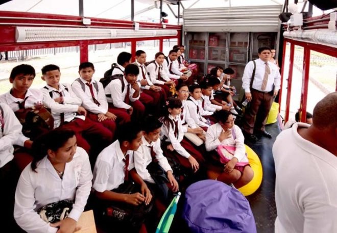 old Ecuadorian railway, renovated Boxcar 1513, flexible community space, Vagon del Sabor, Wagon of Knowledge, Al Borde, Converted Train Carriage, Mobile Cultural Center,