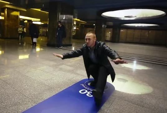 Alexander Zhukov, Russian Olympic Committee, free train ticket for 30 squats, upcoming Winter Olympics in Russia, free ride on the Russian metro, trade exercise for train travel,