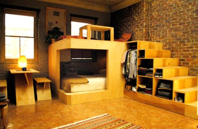 Laura Ballinger Gardner, girls set design, girls hbo, girls show, girls charlie's apartment, charlie's apartment on girls, marnie's boyfriend's apartment, studio apartment, small spaces, small space design, tiny homes, interior design